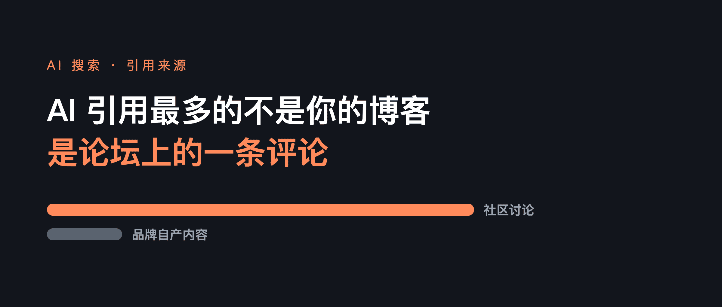 AI 回答里被引用最多的，不是你的博客，是论坛上的一条评论